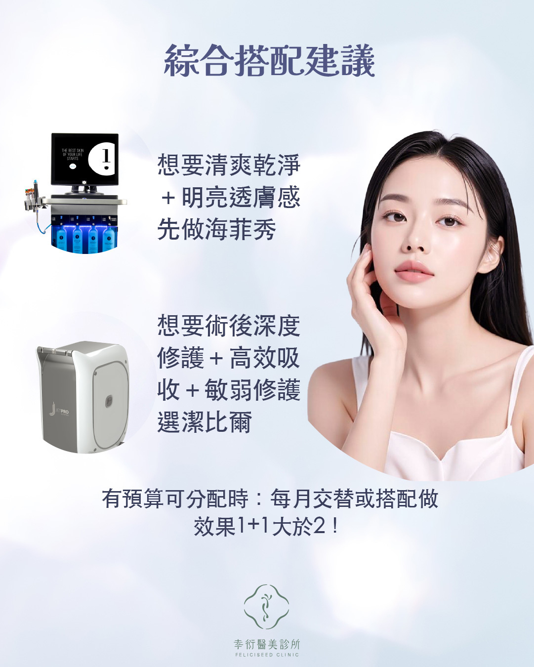 海菲秀 潔比爾療程搭配建議